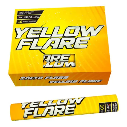 Raca żółta flara Jorge – zestaw 10 sztuk