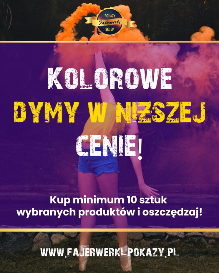 kolorower dymy promocja sklep internetowy